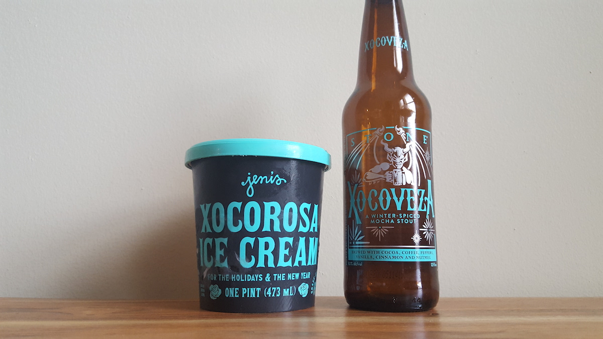 Stone Brewing Xocoveza Jeni's Xocorosa Pairing
