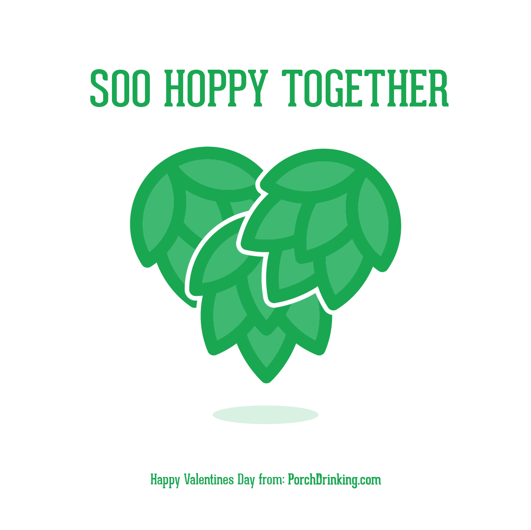 So Hoppy Together Beer Themed Valentine's Day Cards