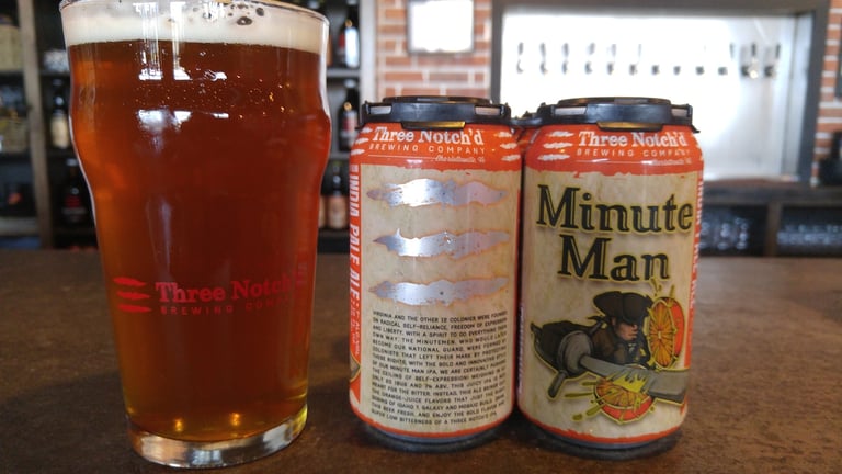 Three Notch’d Brewing Company | Minute Man New England Style IPA