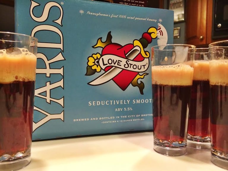 Beer Cocktail | Baby Stout Jello Shots with Yard’s Love Stout