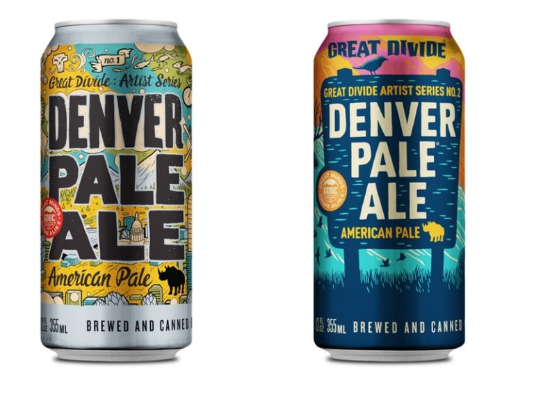 Denver Pale Ale Artist Series Can Comparison