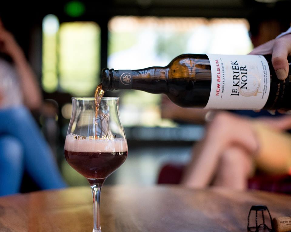 new belgium's wood cellar reserve series le kriek noir