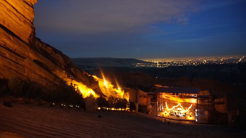 Red Rocks Amphitheater at Night