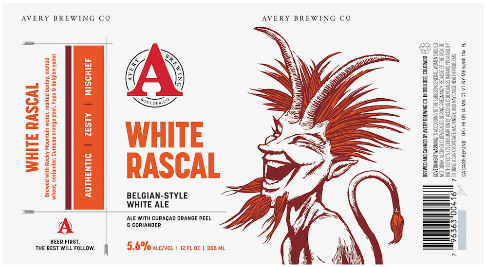 Avery Brewing New White Rascal Cans