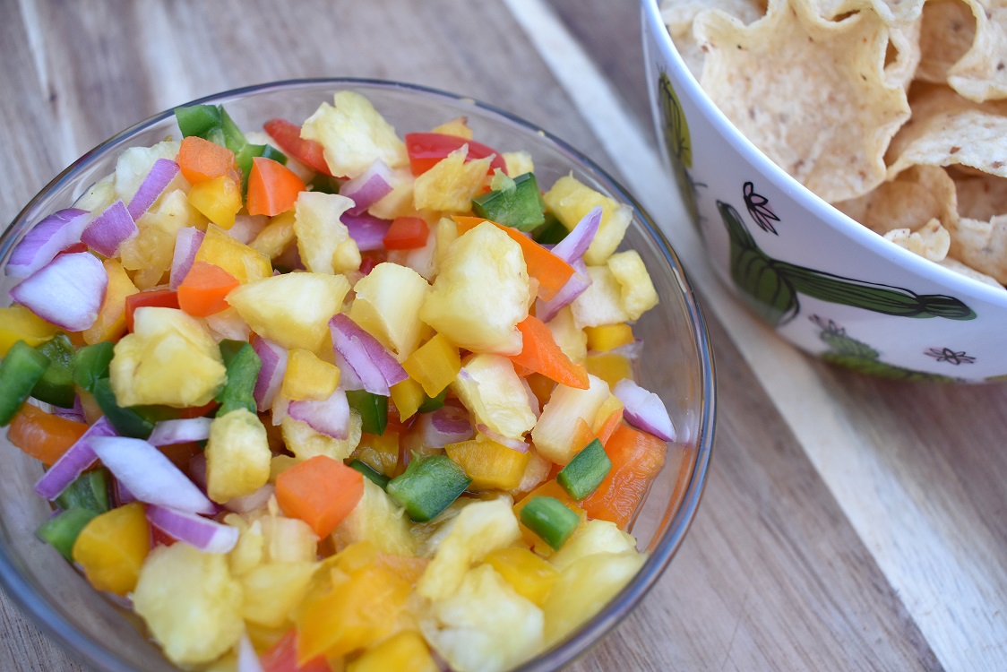 Spicy Pineapple Salsa with Mango Habanero Cider