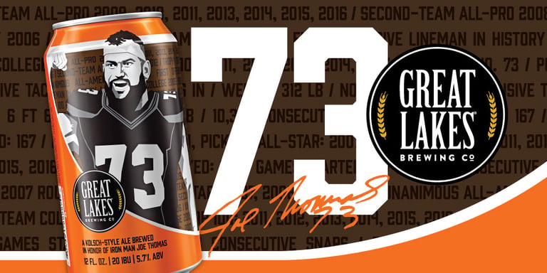 GLBC Releases 73 Kolsch | Brewed with Cleveland Football Hero Joe Thomas