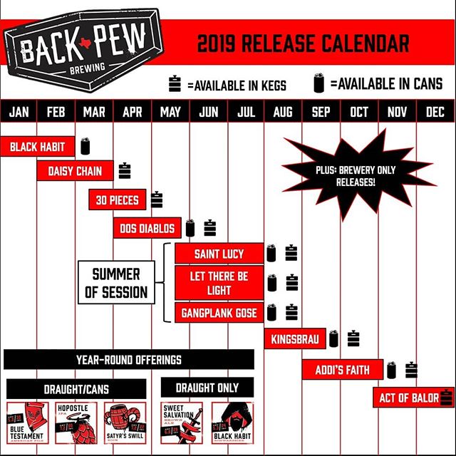 2019 Beer Release Calendar Roundup
