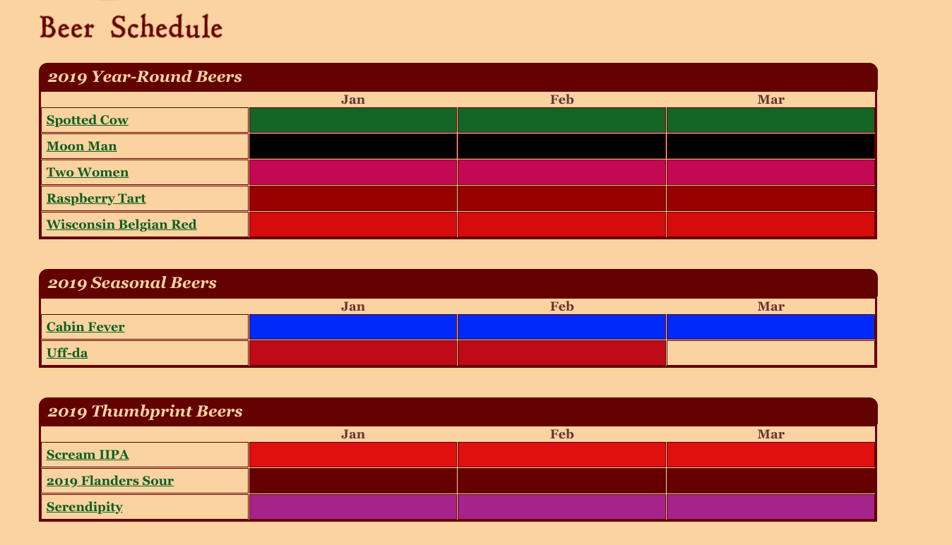 2019 Beer Release Calendar Roundup