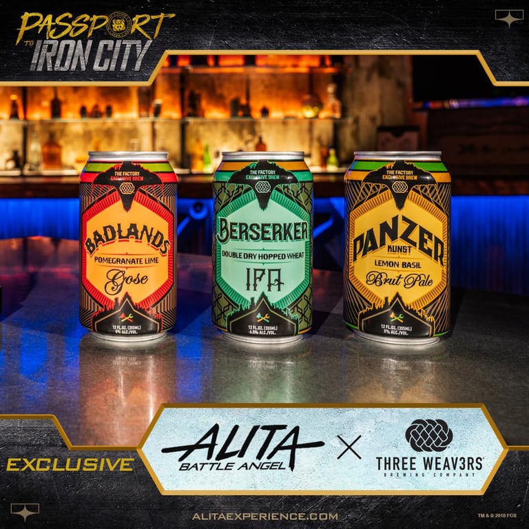 Three Weavers Brewing Company Crafts Special Beers for the Alita Expereince