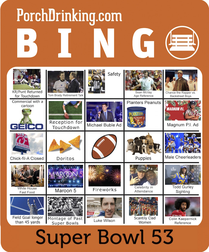 PD 2019 Super Bowl Bingo Boards 53