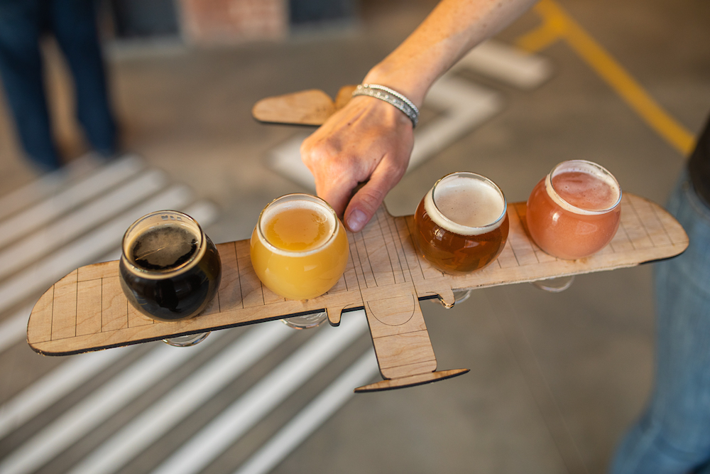 FlyteCo Brewing's taster flight