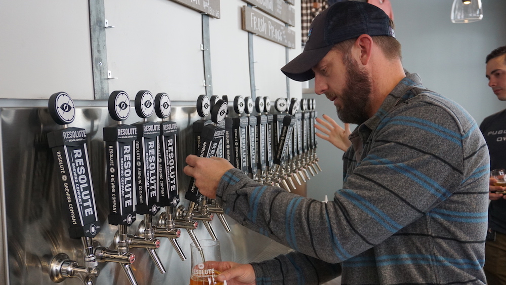 Justin Burnsed, Head Brewer of Resolute Brewing