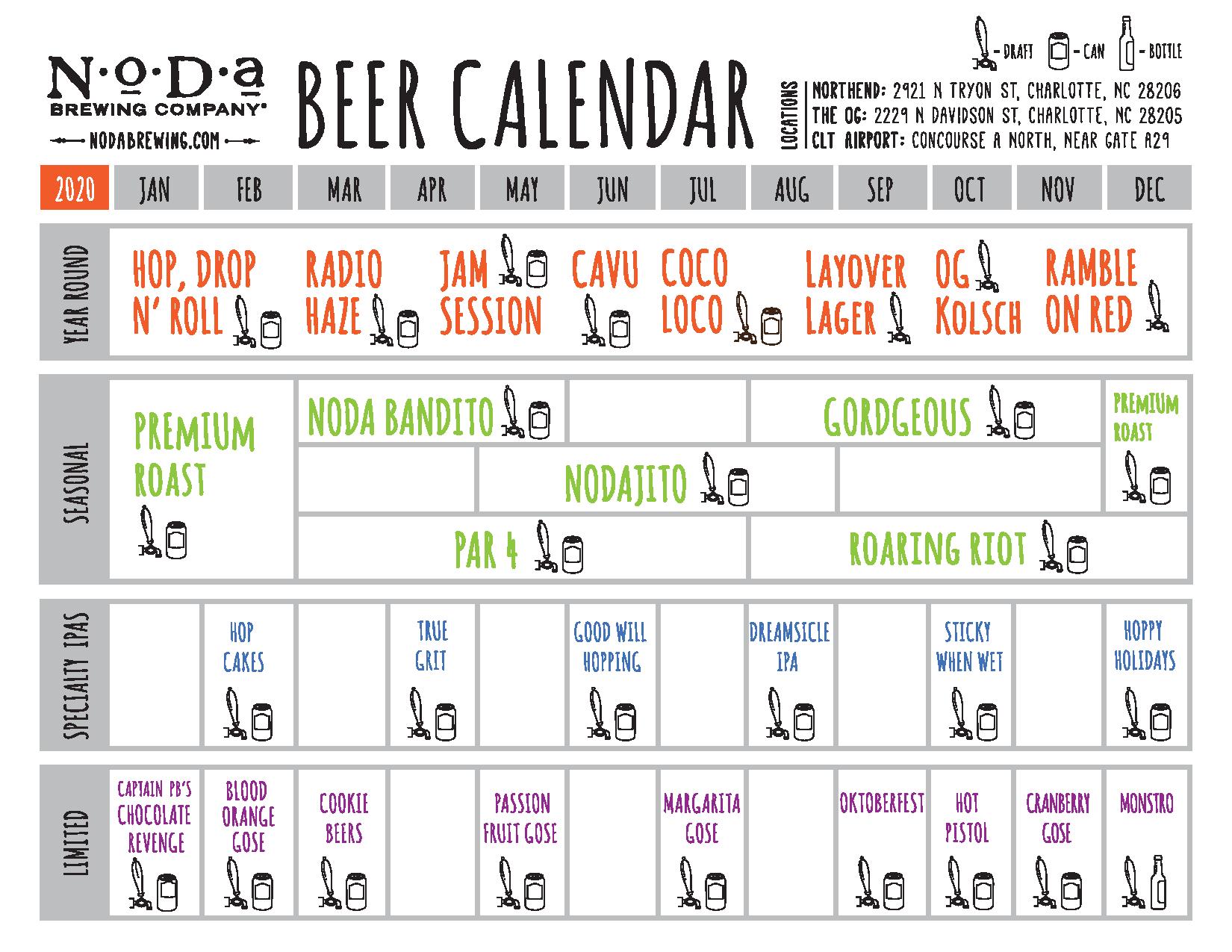 PorchDrinking 2020 Beer Release Calendar Roundup