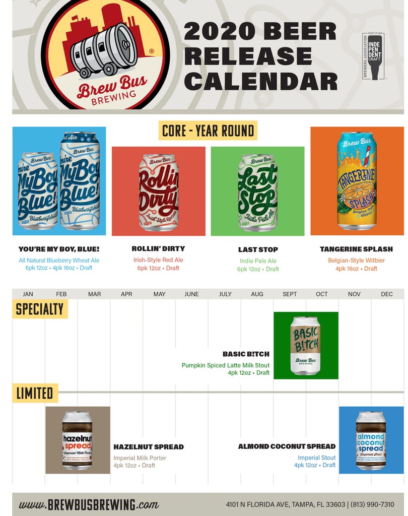 PorchDrinking 2020 Beer Release Calendar Roundup