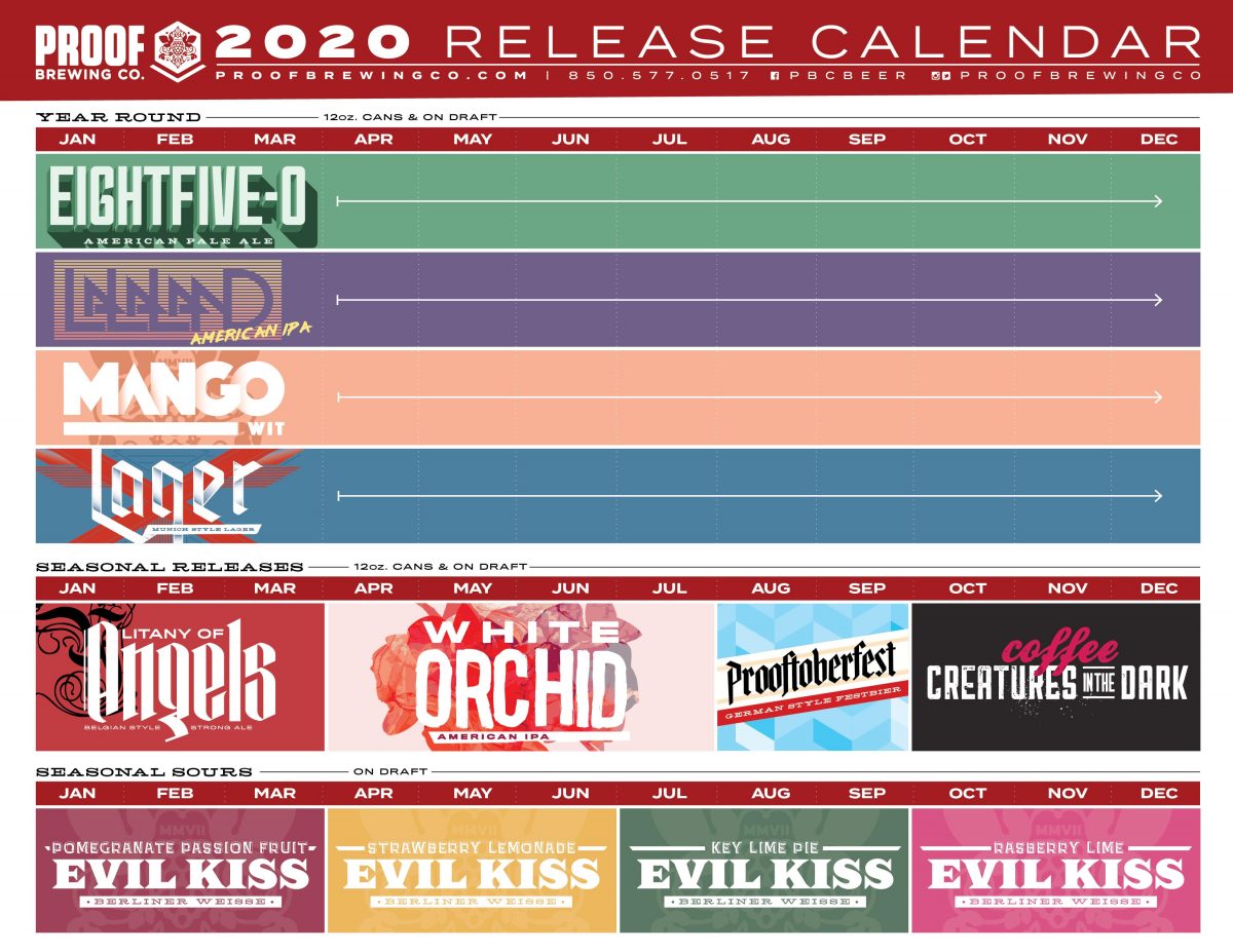 PorchDrinking 2020 Beer Release Calendar