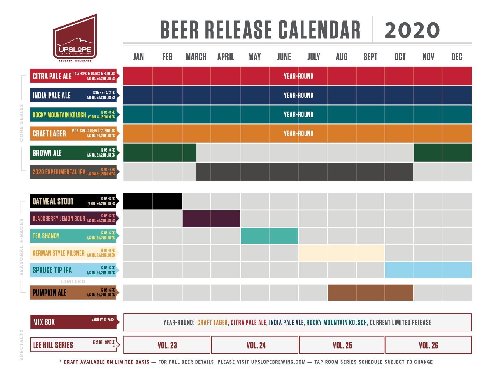 PorchDrinking 2020 Beer Release Calendar Roundup