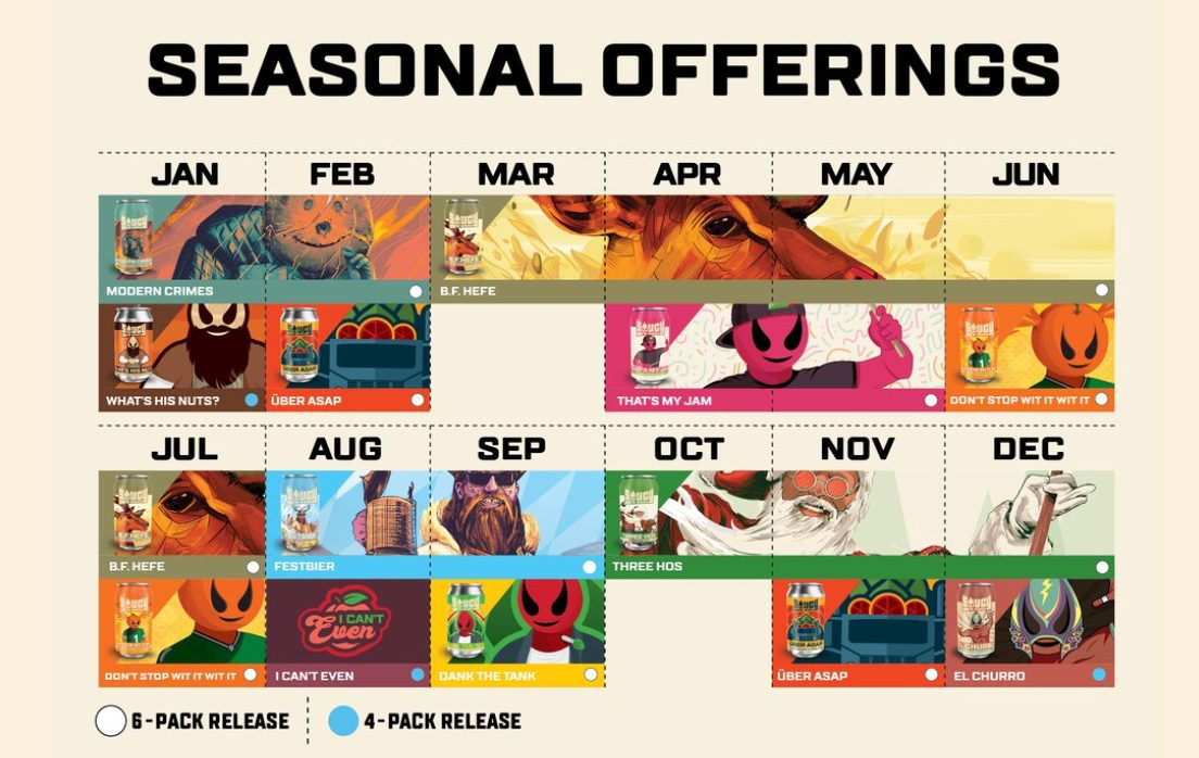 PorchDrinking 2020 Beer Release Calendar Roundup