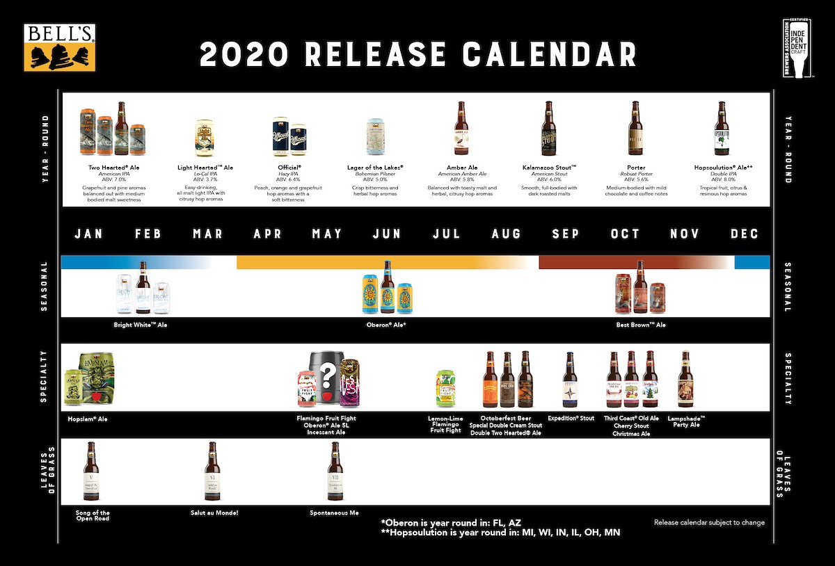 PorchDrinking 2020 Beer Release Calendar
