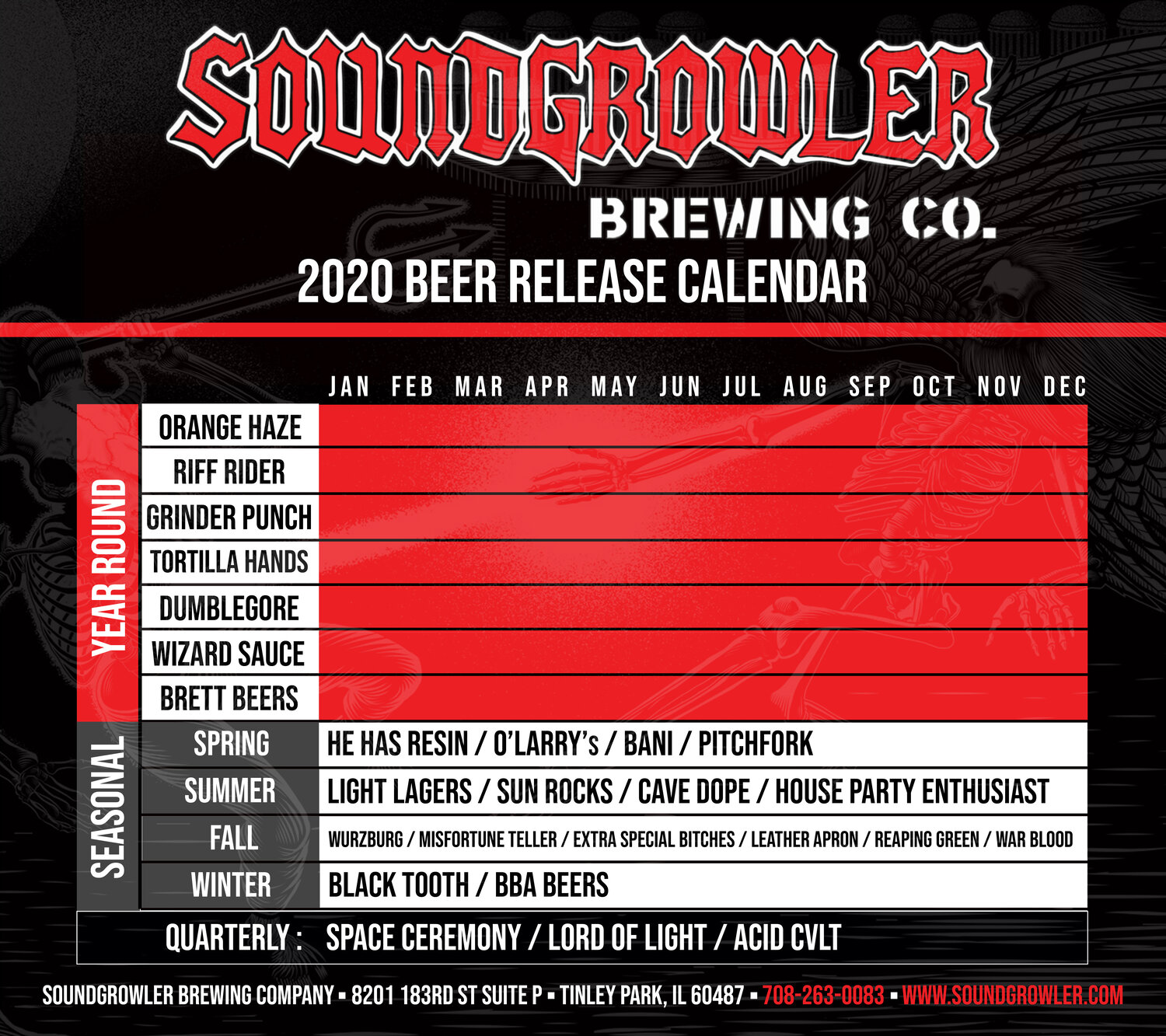 PorchDrinking 2020 Beer Release Calendar Roundup