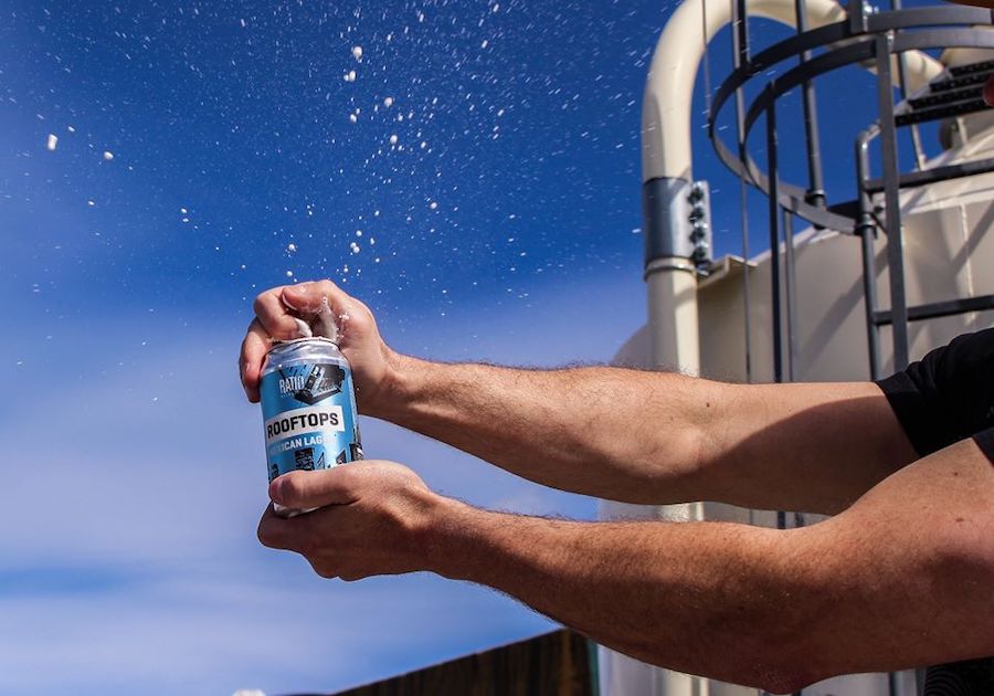 Ratio Beerworks Rooftops Mexican Lager cans