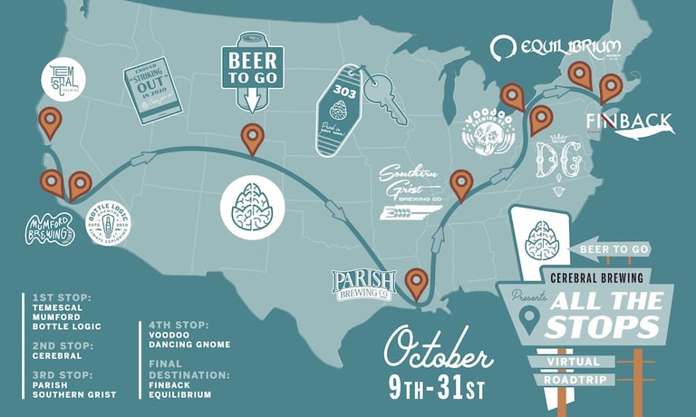 Cerebral Brewing Announces National Lineup for All the Stops Can Jam