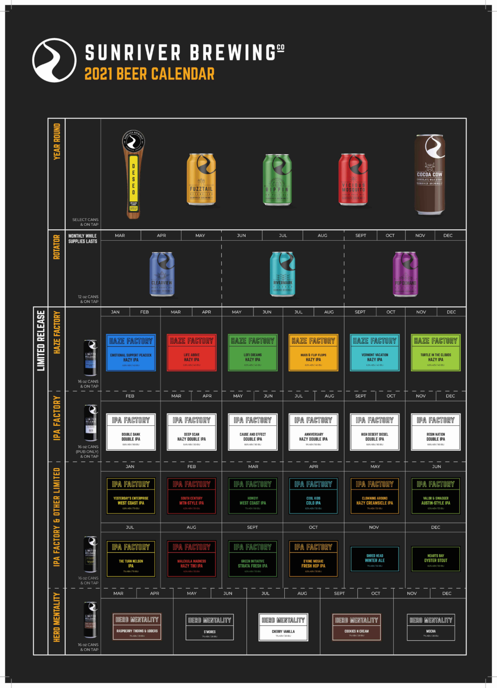 PorchDrinking 2021 Comprehensive Beer Release Calendar Roundup