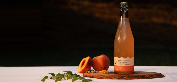 Walker Brothers Beverage Co. | Rest in Peach High Gravity Kombucha
