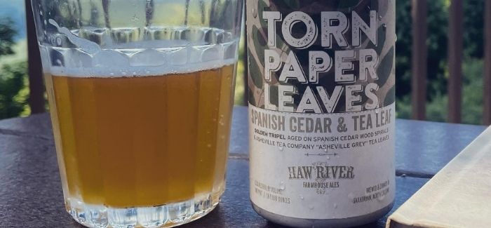 Haw River Farmhouse Ales | Torn Paper Leaves (Spanish Cedar & Tea Leaf)