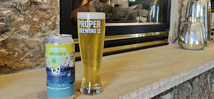 Proper Brewing Co. | Whispers of the Primordial Sea Smoked Helles with Pineapple