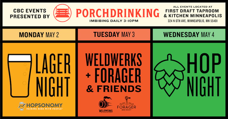 Join PorchDrinking for Three Days of Special CBC Events in Minneapolis