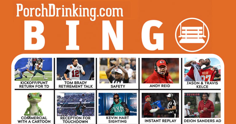Downloadable 2023 Bingo Boards for Super Bowl LVII