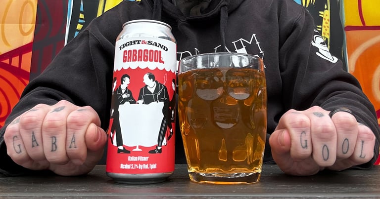 Eight & Sand Beer Co. | Gabagool Italian Pilsner