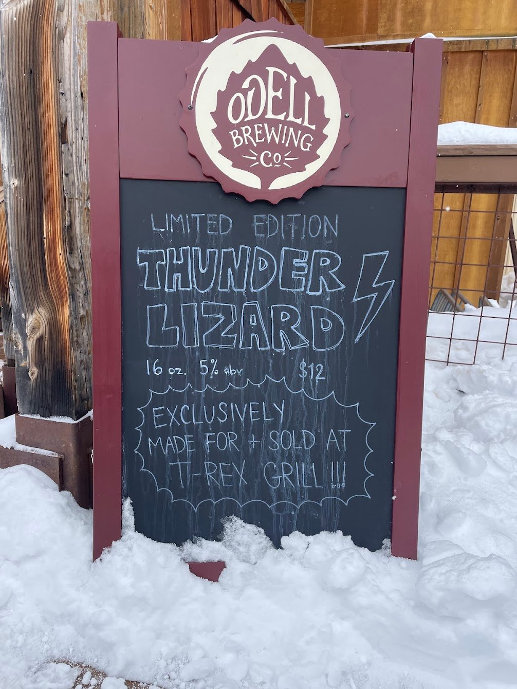 Odell Brewing Sign