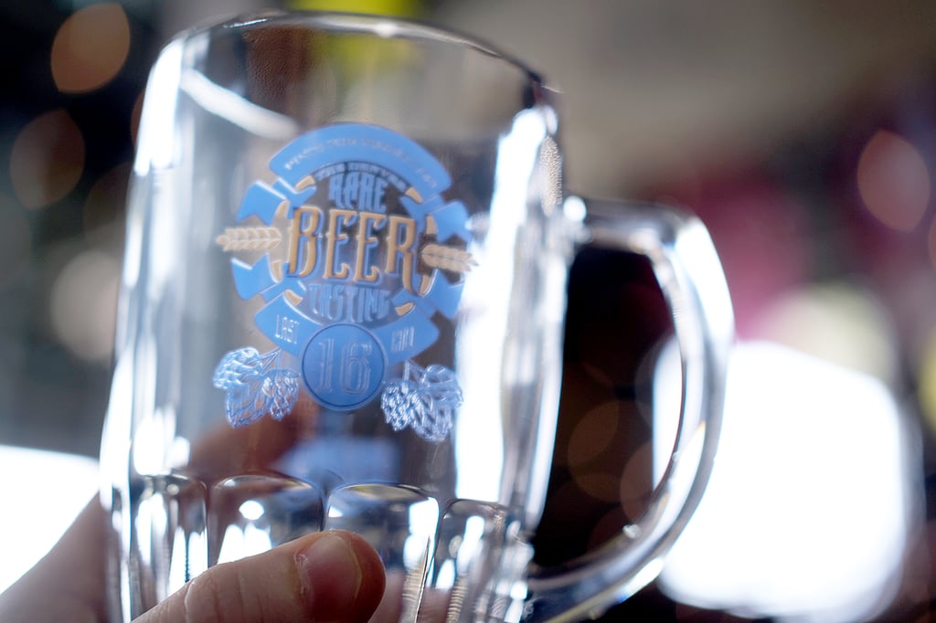 Glassware from the 2025 Denver Rare Beer Tasting