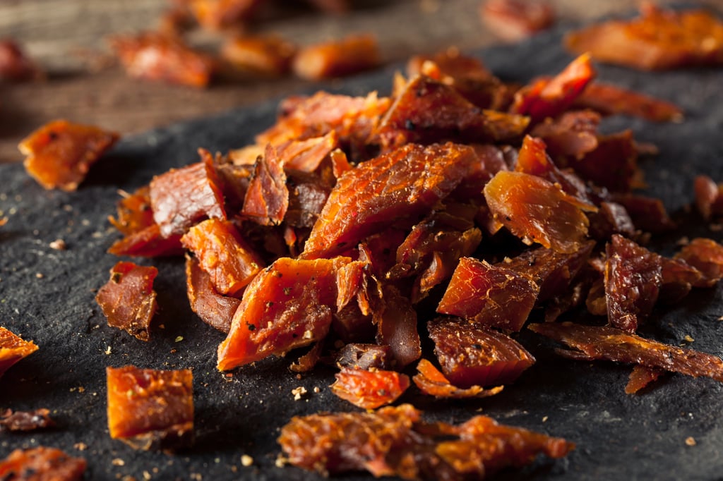 dried smoked salmon jerky as high-protein snack