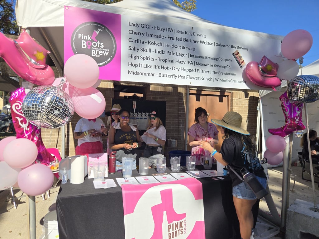 Pink Boots Society table