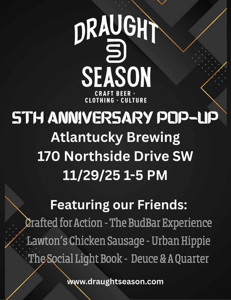 Celebrate Draught Season’s 5th Anniversary at Atlantucky Brewing on November 29