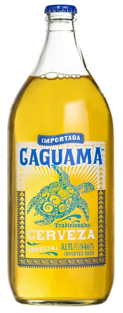 Cerveza Caguama in the 32oz caguama bottle size