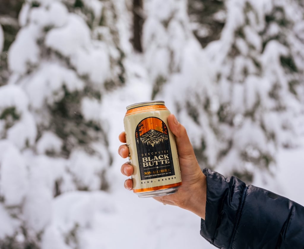 deschutes brewery black butte na in a snowy landscape