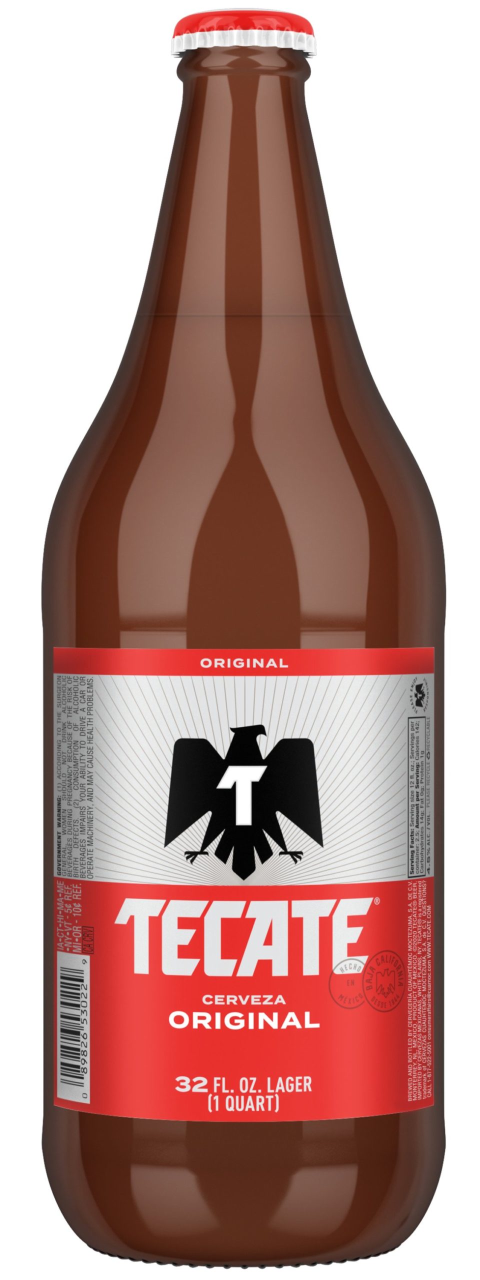 Tecate in the 32oz caguama beer bottle size