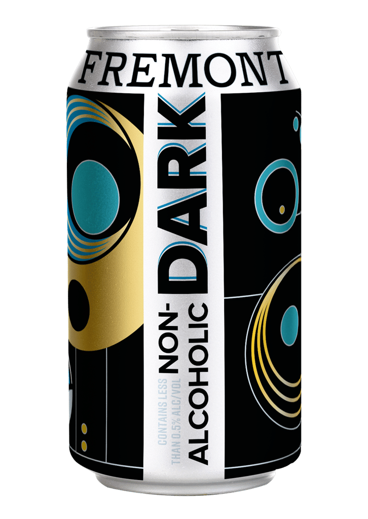 fremont non-alcoholic dark beer can