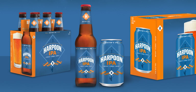 Harpoon Brewery Refreshes Iconic Harpoon IPA with Bold New Design for 40th Anniversary
