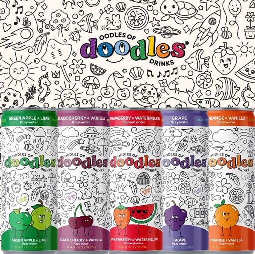 Oodles of Doodles Launches in the U.S.: A Healthy, Fun-Flavored Water for Kids with Creative Cans and Low-Sugar Options