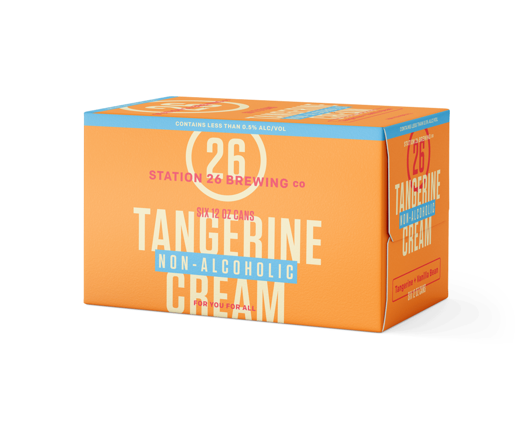 na tangerine cream station 26 brewing co. 6-pack product shot