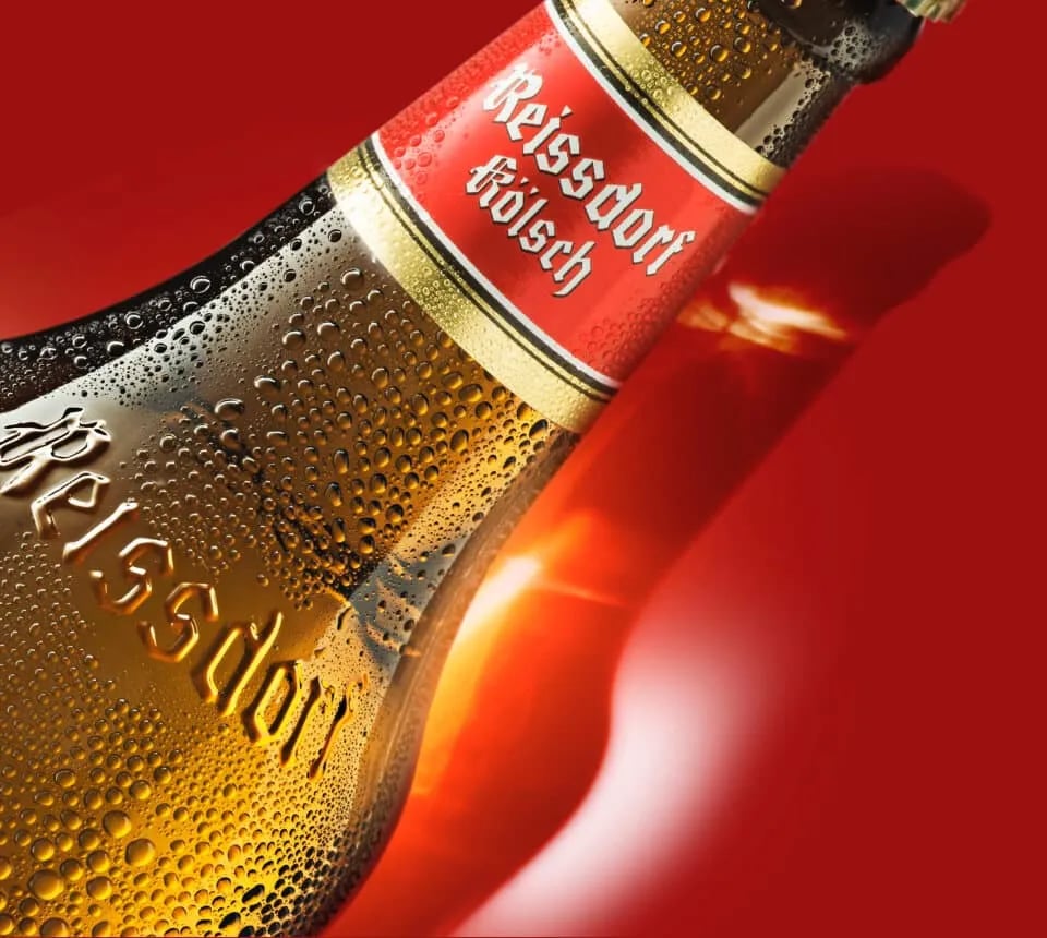 Reissdorf Kölsch beer bottle.