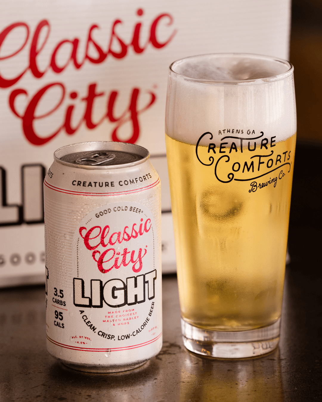 Classic City Light by Creature Comforts Brewing in Athens, Georgia
