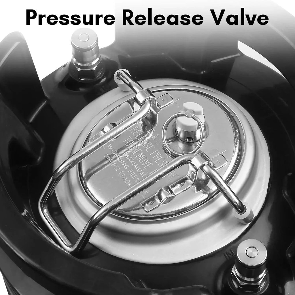 Corny keg pressure release valve