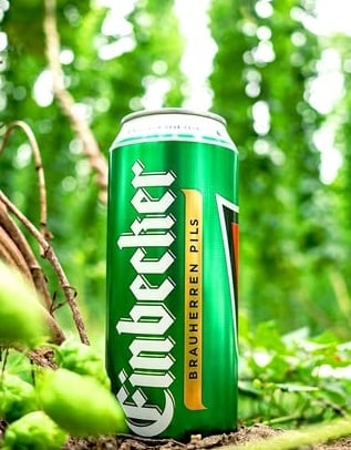 Brauherren Pils by Einbecker can outside.