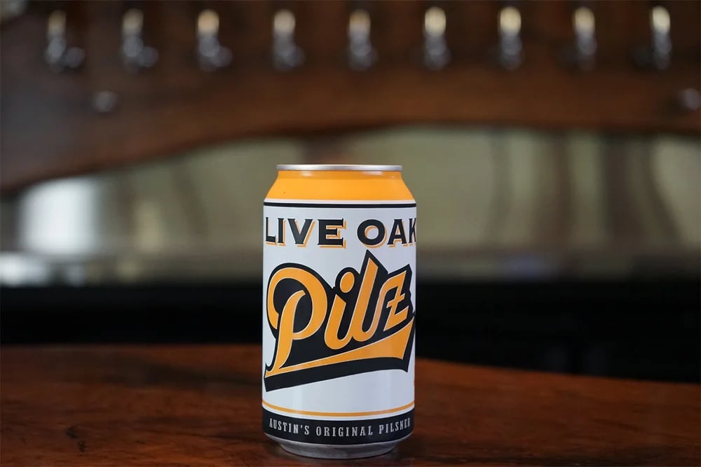 Live Oak Pilz can.