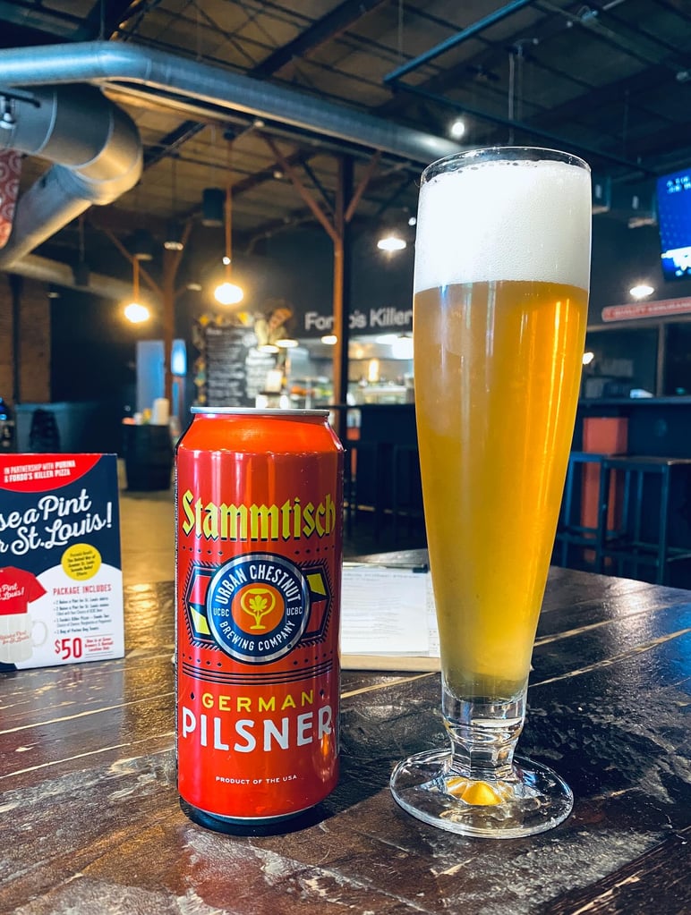 Urban Chestnut Brewing Co. Stammtisch pilsner.